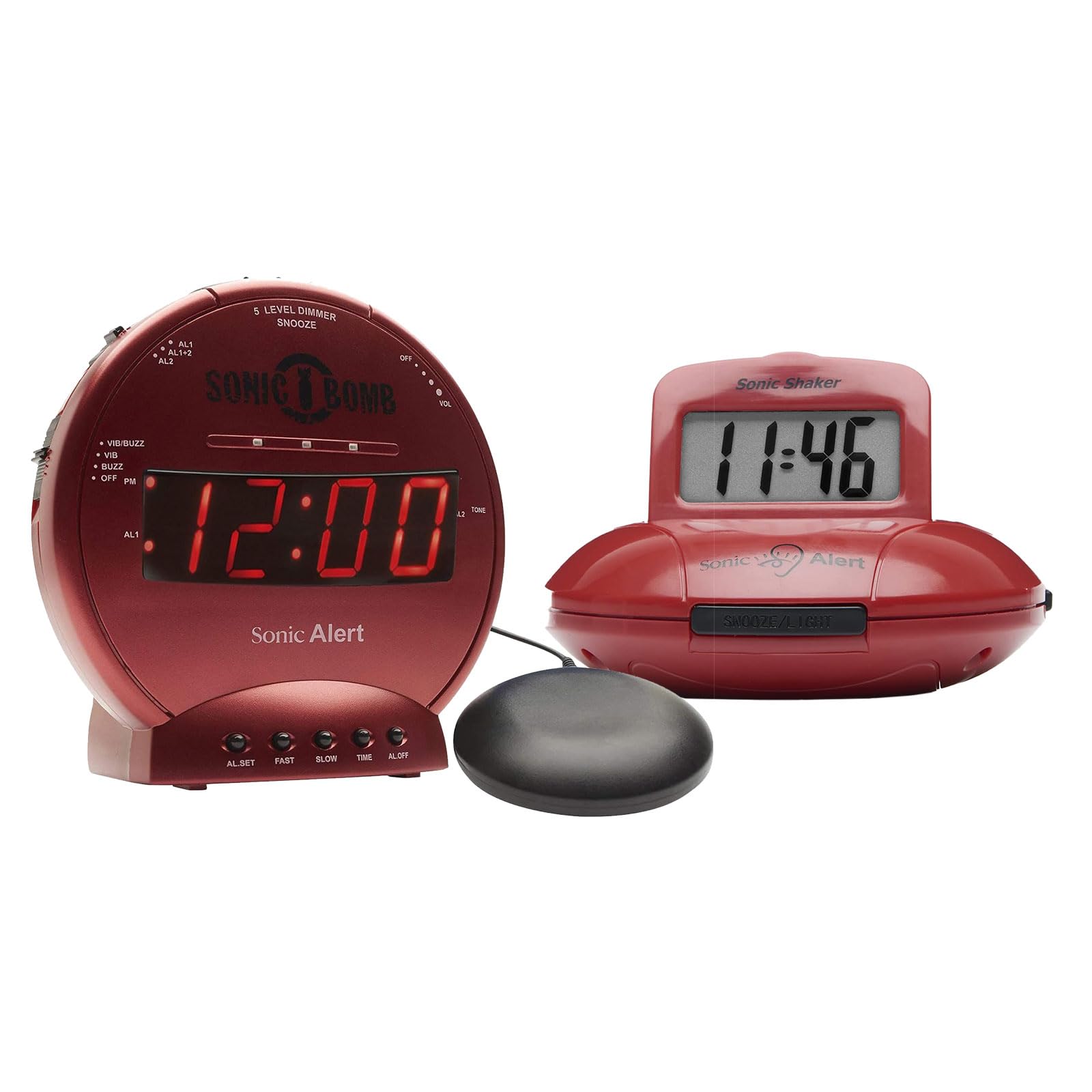 Amazon.com: Sonic Bomb Dual Alarm Clock & Travel Alarm Clock